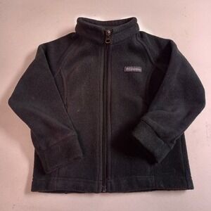 Columbia Fleece Jacket Kids Size 3T‎ Black Full Zip Sportswear Company